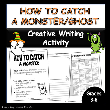 Preview of How to Catch a Monster/Ghost Creative Writing Activity| No Prep Easy Assessment