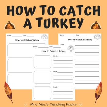Preview of How to Catch a Turkey Writing Project