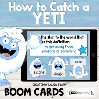 Adapted Book Piece Set, How to Catch a Yeti, BOOM Cards™ & Print