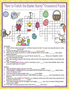 How to Catch the Easter Bunny Activities Wallace Crossword Puzzle ...
