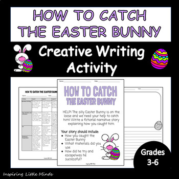 Preview of How to Catch the Easter Bunny Creative Writing Activity| No Prep Easy Assessment