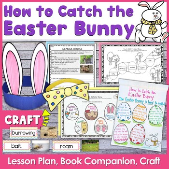 Preview of How to Catch the Easter Bunny Lesson Plan, Book Companion, and Craft