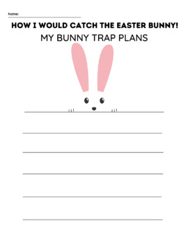 Preview of How to Catch the Easter Bunny Trap plans template