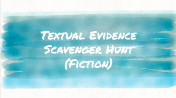 Preview of How to Cite Evidence: Textual Evidence Scavenger Hunt