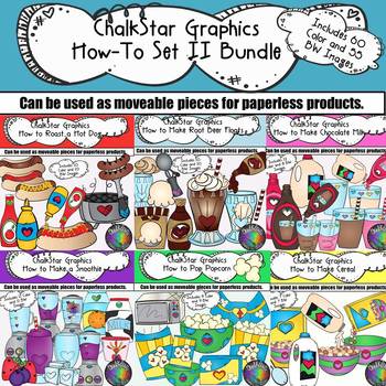 Preview of How to Clip Art II Growing Bundle- Chalkstar Graphics