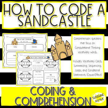 Preview of How to Code a Sandcastle | Read Aloud Companion | Comprehension & Coding Vocab.