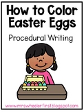 How to Color Easter Eggs Procedural Writing