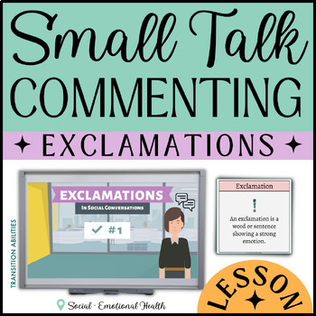 Preview of How to Comment with Exclamations | Autism Conversation Skills with Neurotypicals
