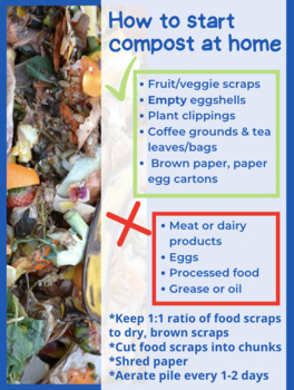 Preview of How to Compost at Home, *EDITABLE*