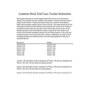 Preview of How to Conduct a  Mock Trial in Your Classroom - Google Version