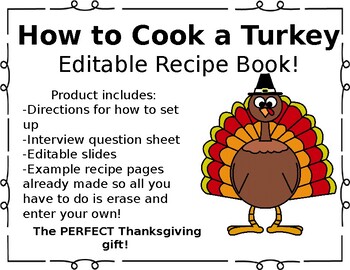 How to Cook a Turkey Recipe Book by HartwigsHappyCampers | TpT