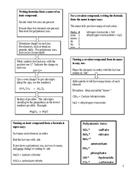 Preview of How to Create Dot Formula and Structure (Flow Chart & Handout)