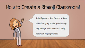 Preview of How to Create a Bitmoji Classroom