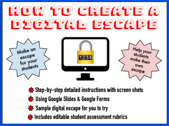 Preview of How to Create a Digital Escape (for TPT Sellers and/or classroom use)