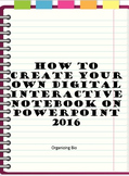 How to Create a Digital Interactive Notebook Template on P