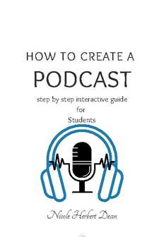 Preview of How to Create a Podcast Guide for Students with Planner Pages