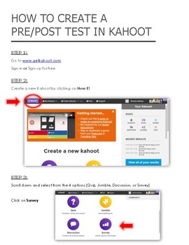 Preview of How to Create a Pre/Post Test in Kahoot