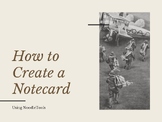 How to Create a Research Notecard Using NoodleTools