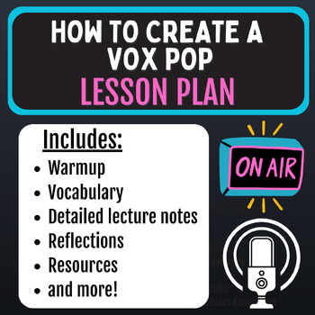 Preview of How to Create a Vox Pop [Podcasting Lesson Plan]