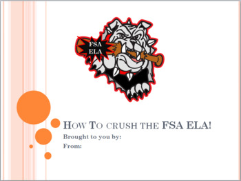 Preview of How to Crush the FSA ELA PowerPoint!
