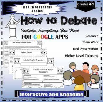 Preview of How to Debate Teaching Resources for Google Apps