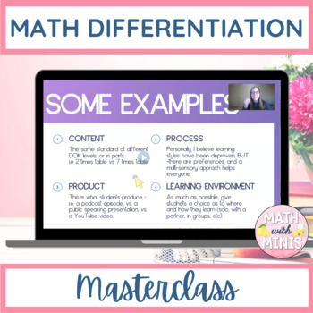 Preview of How to Differentiate Math Instruction With Google Masterclass