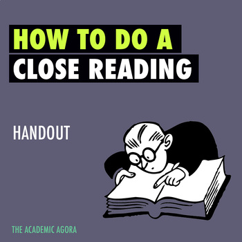 Preview of How to Do a Close Reading