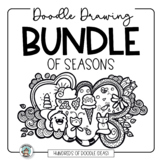 Doodle Drawing BUNDLE: Fall, Winter, Spring Summer