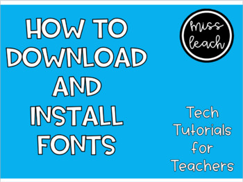 Preview of How to Download and Install Fonts (Apple Computer)