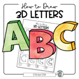 How to Draw 2D and 3D Letters • Step by Step • Lettering A