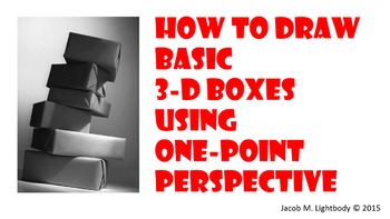 Preview of How to Draw 3D Boxes (1-Point Perspective)
