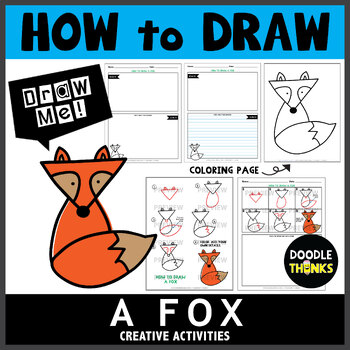 Preview of How to Draw A Fox | Directed Drawing