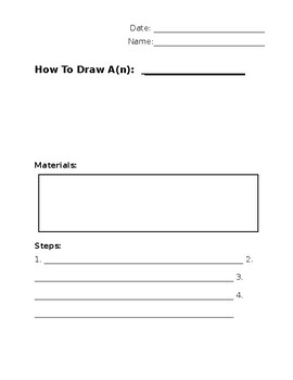 Write Your Own Book Template - First Next Then Last and Blank