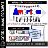 *FREEBIE* How to Draw Veteran's Day | President | USA | Links & Writing Prompts