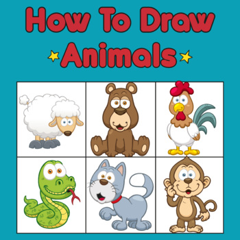 How to Draw Animals Step-by-Step For Kids : 23 Pages How To Draw
