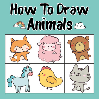 How to Draw Animals Step-by-Step For Kids : 25 Pages How To Draw