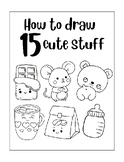 How to Draw Cartoon Step by Step for Kids - Printable Worksheet