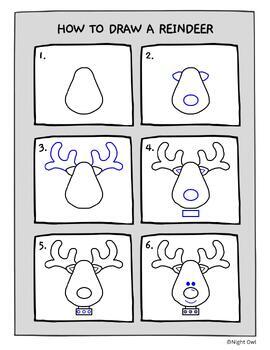 simple christmas drawings for kids