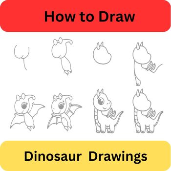 Preview of How to Draw Dinosaur  Drawings