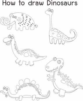 How to Draw Dinosaurs for Kids: Easy Step by Step Drawing Tutorial for Kids  Ages 4-8 8-12 and How to Learn to Draw Dinosaurs