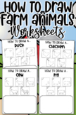 How to Draw FARM ANIMALS Activity Pack