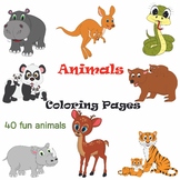 Animals Coloring Pages - Forest Animals Coloring Sheets - 