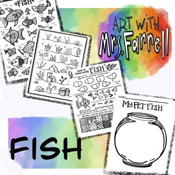 Preview of How to Draw Fish Printable 