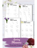 How to Draw Flowers Directed Drawing Pages