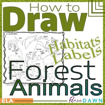 Preview of How to Draw Forest Animals - Directed Drawing