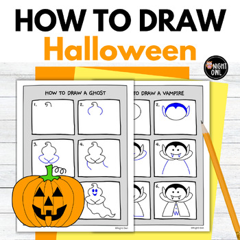 halloween drawings easy for kids
