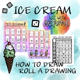 How to Draw Ice Cream & Roll an Ice Cream printable drawing game