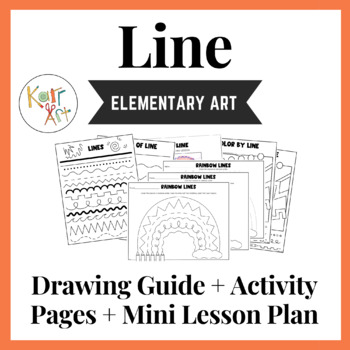 Preview of Elements of Art | How to Draw Lines + Activity Pages + Mini Lesson
