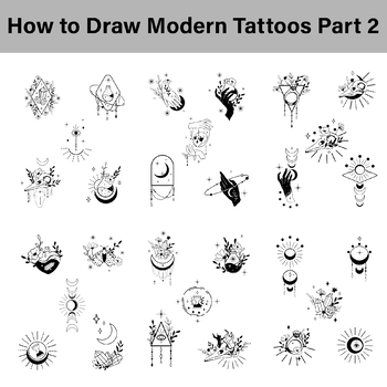 How to Draw Modern Tattoos Part 2 by Michael M Porter | TPT