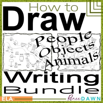 Preview of How to Draw People, Objects, & Animals - Directed Drawing BUNDLE